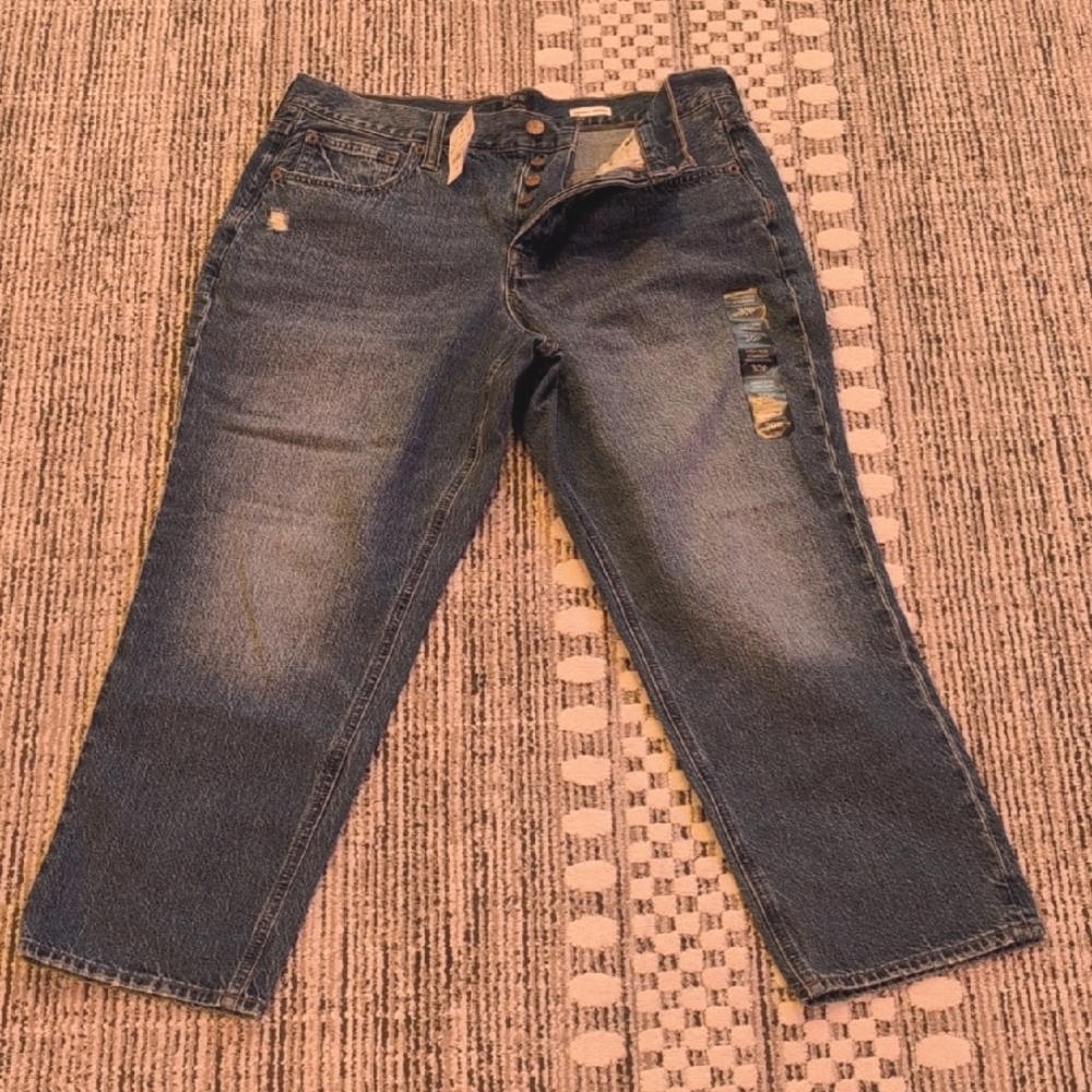 JCrew Women's High Rise Straight Petite Capri Jeans